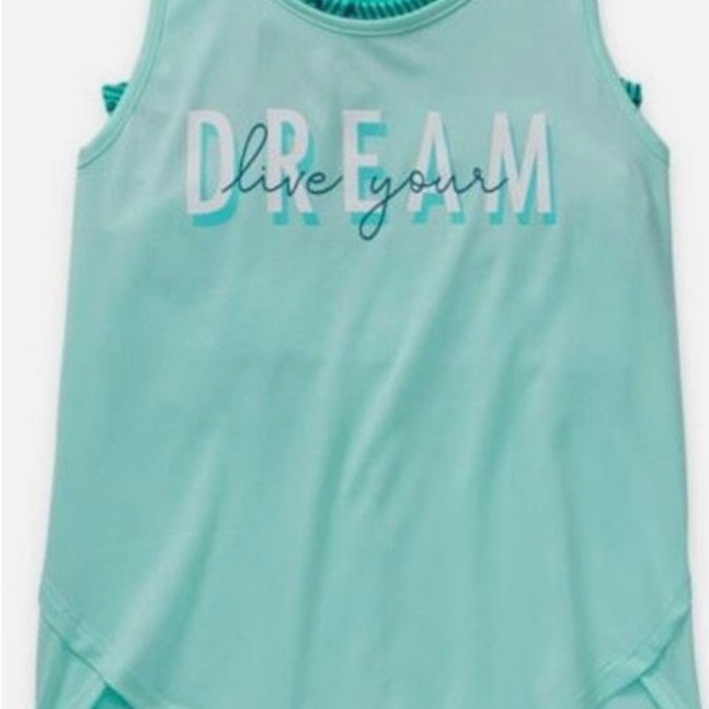 🩵NWT🩵 GIRLS 2 PC RACERBACK QUICK DRY SUMMER DREAM TANK by XERSION SIZE XS 6-6x